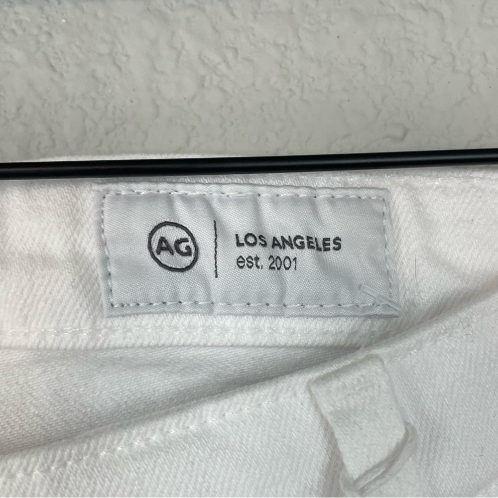 New! AG Adriano Goldschmied Prima Ankle Cigarette Leg Jeans in White - Size 31 - Picture 9 of 10